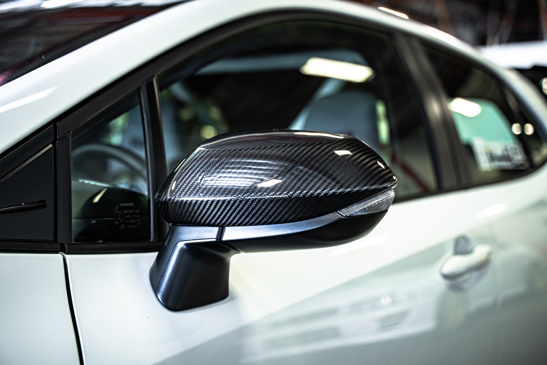 TOM S Racing Carbon Fiber Mirror Covers Toyota GR Corolla 2023 JUST DRIVEN