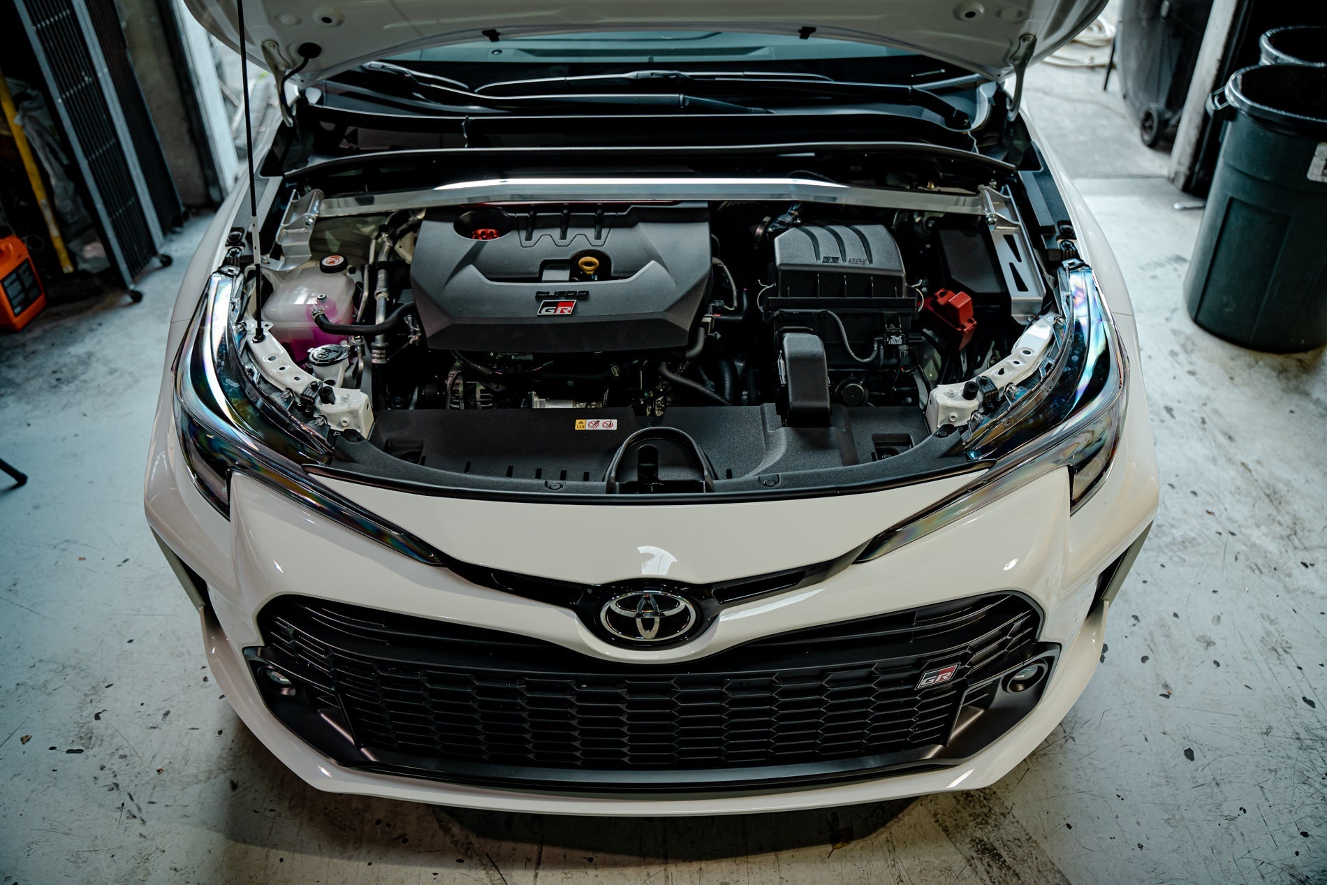 TOM'S Racing- Upper Performance Rod (Front) - GR Corolla Hatchback (2023+) / Toyota Corolla Hatchback (2019+) / Corolla Sedan (2020+)