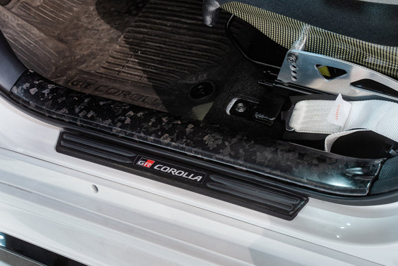 TOM'S Racing - Forged Carbon Front Scuff Plate Cover - Toyota GR Corolla [2023+]