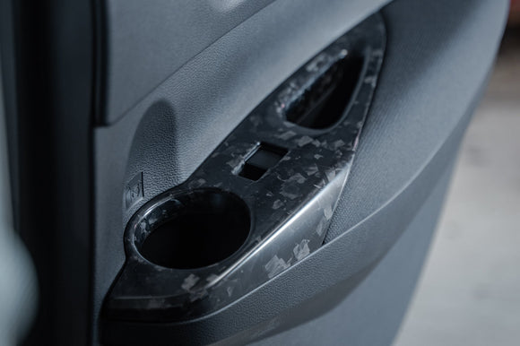 TOM'S Racing - Forged Carbon Door Switch Panel Set (LHD)- Toyota GR Corolla [2023+]